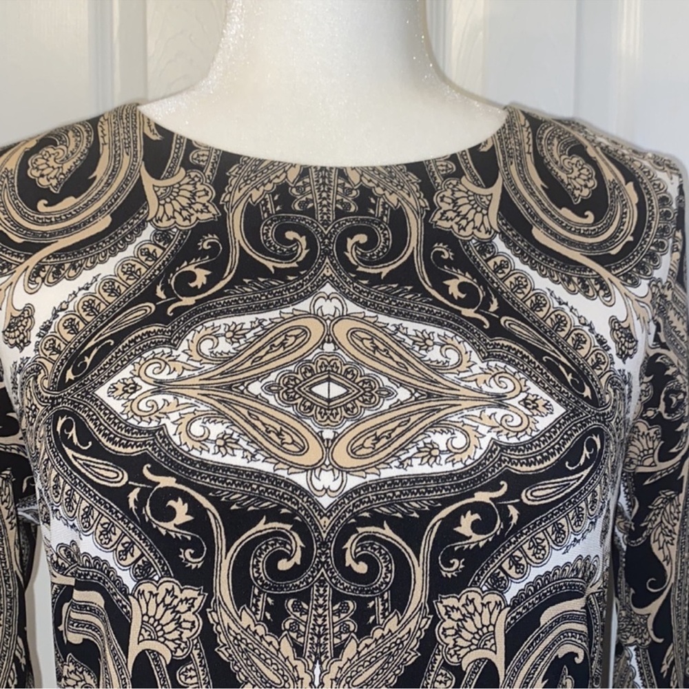 Michael Michael Kors Solid Border Paisley Shift D… - image 2